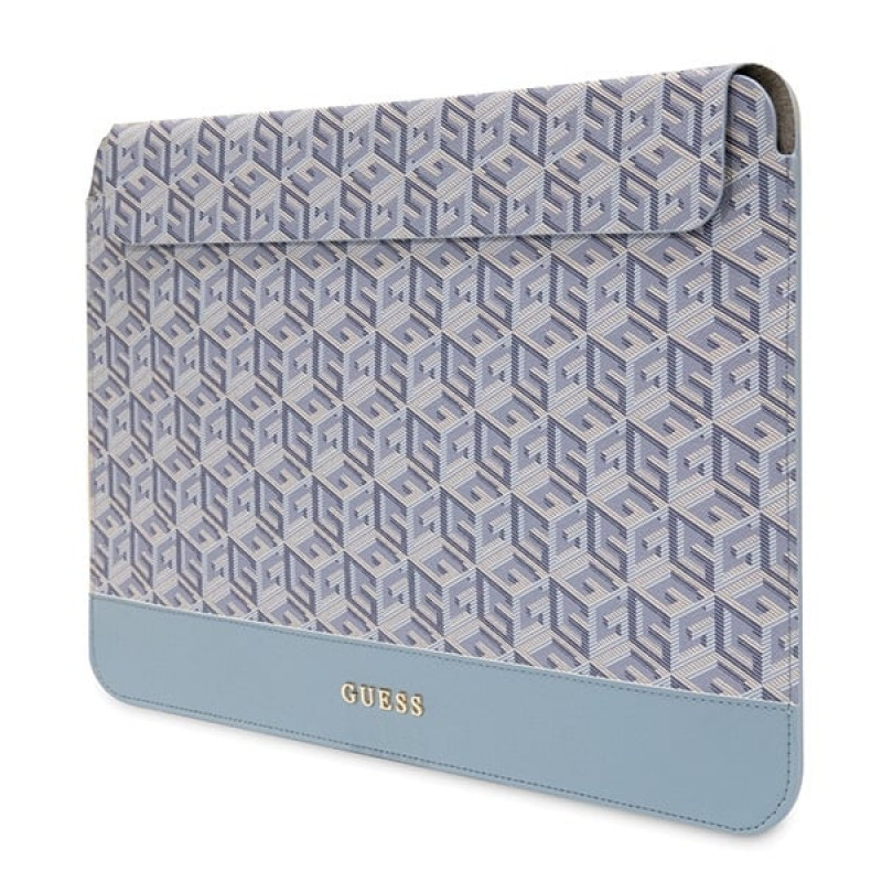 Guess GUCS14HGCFSEB klēpjdatora maciņš 14 collas, GCube Stripes, zils