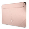 Guess GUCS16PSATLP klēpjdatora uzmava 16", Saffiano Triangle, rozā