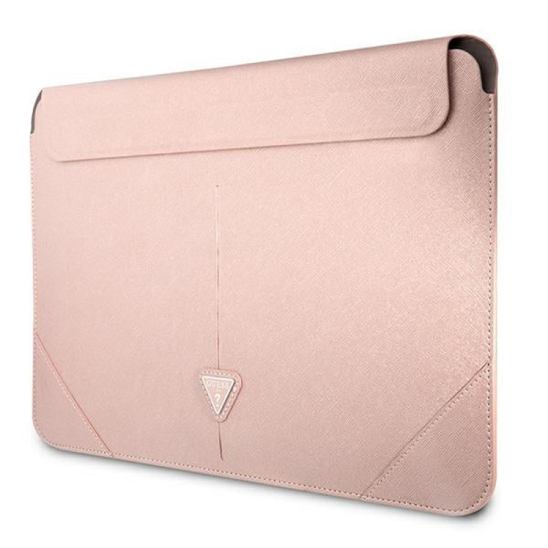 Guess GUCS16PSATLP klēpjdatora uzmava 16", Saffiano Triangle, rozā
