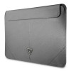 Guess GUCS16PSATLG klēpjdatora futrālis 16 collas, Saffiano Triangle, sudraba