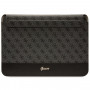 Guess GUCS14PS4SGK klēpjdatora futrālis 14 collas, 4G Stripe Metal Logo, melns