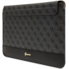 Guess GUCS14PS4SGK klēpjdatora futrālis 14 collas, 4G Stripe Metal Logo, melns