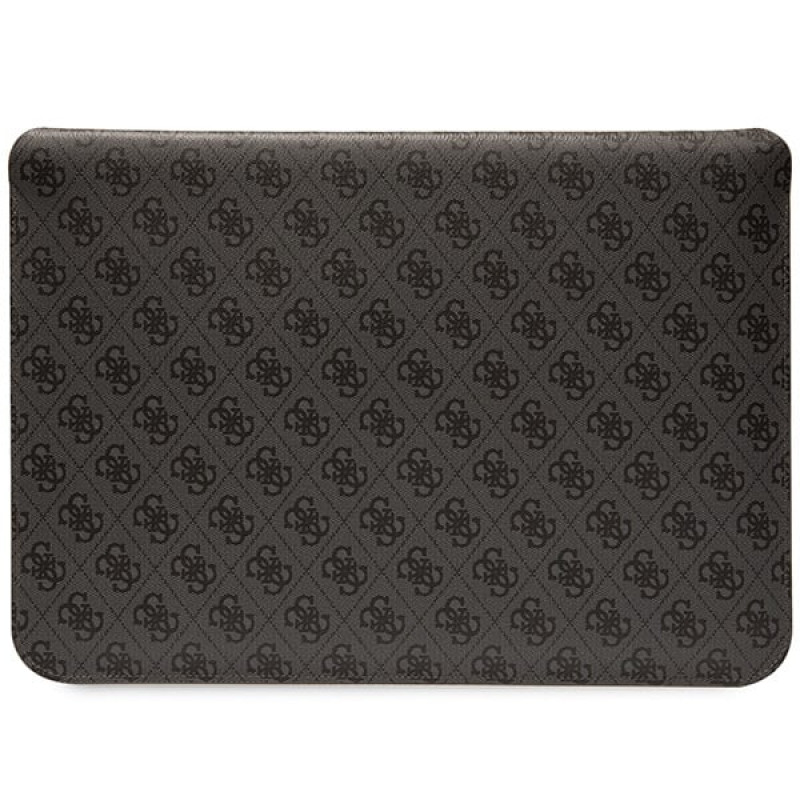 Guess GUCS14PS4SGK klēpjdatora futrālis 14 collas, 4G Stripe Metal Logo, melns