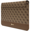 Guess GUCS14PS4SGW klēpjdatora futrālis 14 collas, 4G Stripe Metal Logo, brūns