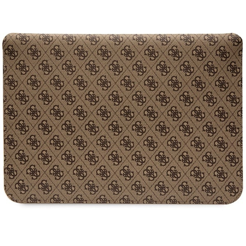 Guess GUCS14PS4SGW klēpjdatora futrālis 14 collas, 4G Stripe Metal Logo, brūns