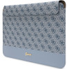 Guess GUCS14PS4SGB klēpjdatora maciņš 14 collas, 4G Stripe Metal Logo, zils