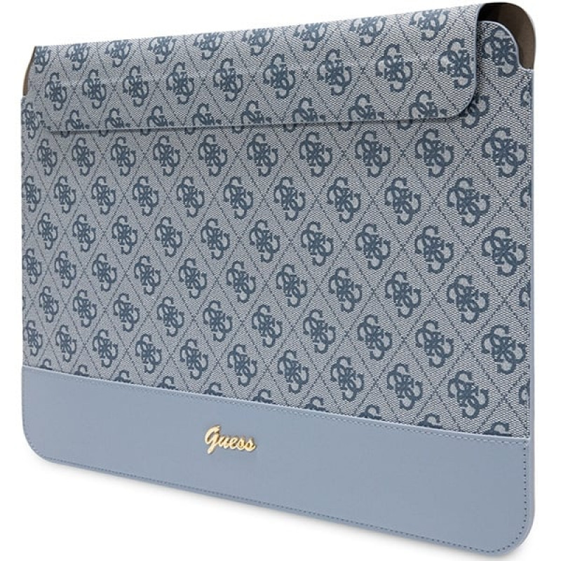 Guess GUCS14PS4SGB klēpjdatora maciņš 14 collas, 4G Stripe Metal Logo, zils