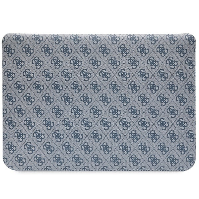 Guess GUCS14PS4SGB klēpjdatora maciņš 14 collas, 4G Stripe Metal Logo, zils