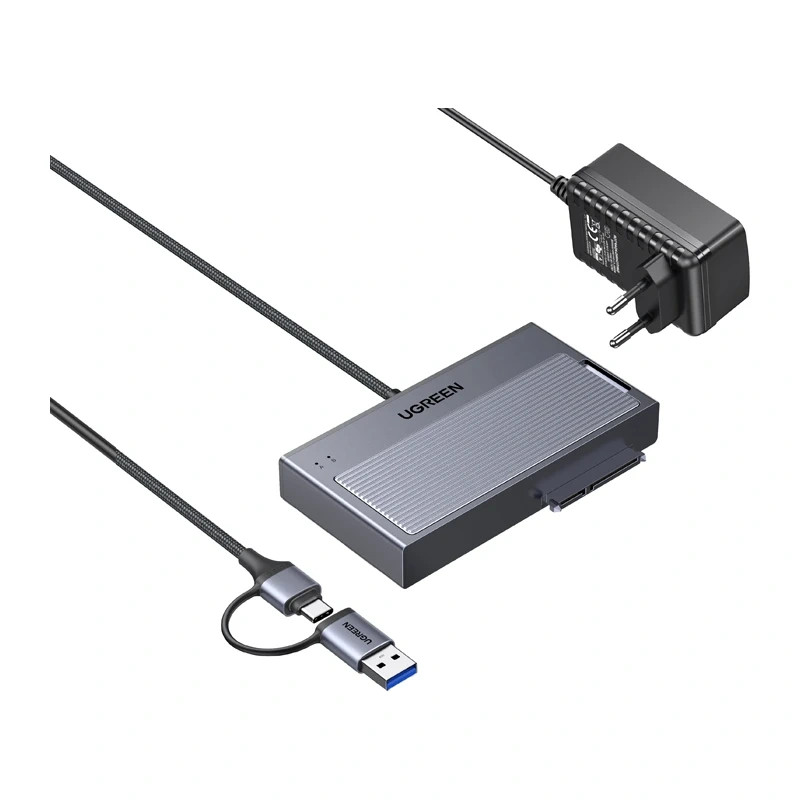 Ugreen D320 M.2 NVMe/SATA adapteris, USB 3.2, USB-A/USB-C, 10 Gbps