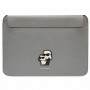 Karl Lagerfeld KLCS16SAKCPMG portatīvā datora futrālis 16 collām, sudraba, Saffiano Karl&Choupette