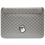 Karl Lagerfeld KLCS14SAKHPCG Portatīvā datora futrālis 14 collām, sudraba, Saffiano Monogram Choupette