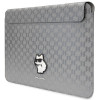 Karl Lagerfeld KLCS14SAKHPCG Portatīvā datora futrālis 14 collām, sudraba, Saffiano Monogram Choupette