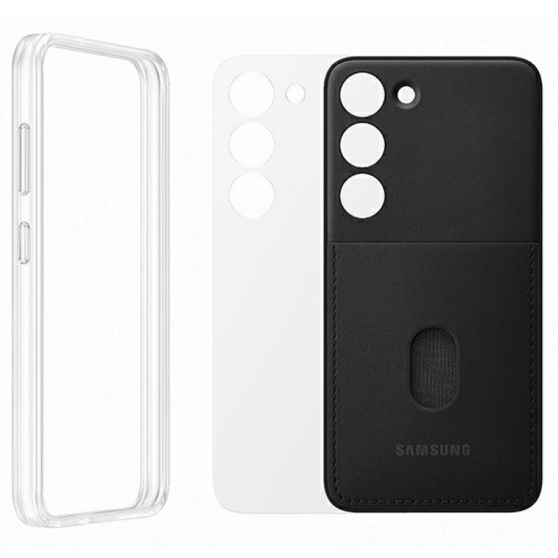 Samsung Galaxy S23 Frame Cover EF-MS911CB, melns