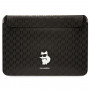Karl Lagerfeld KLCS14SAKHPCK portatīvā datora futrālis 14 collām, melns, Saffiano Monogram Choupette