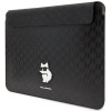 Karl Lagerfeld KLCS14SAKHPCK portatīvā datora futrālis 14 collām, melns, Saffiano Monogram Choupette