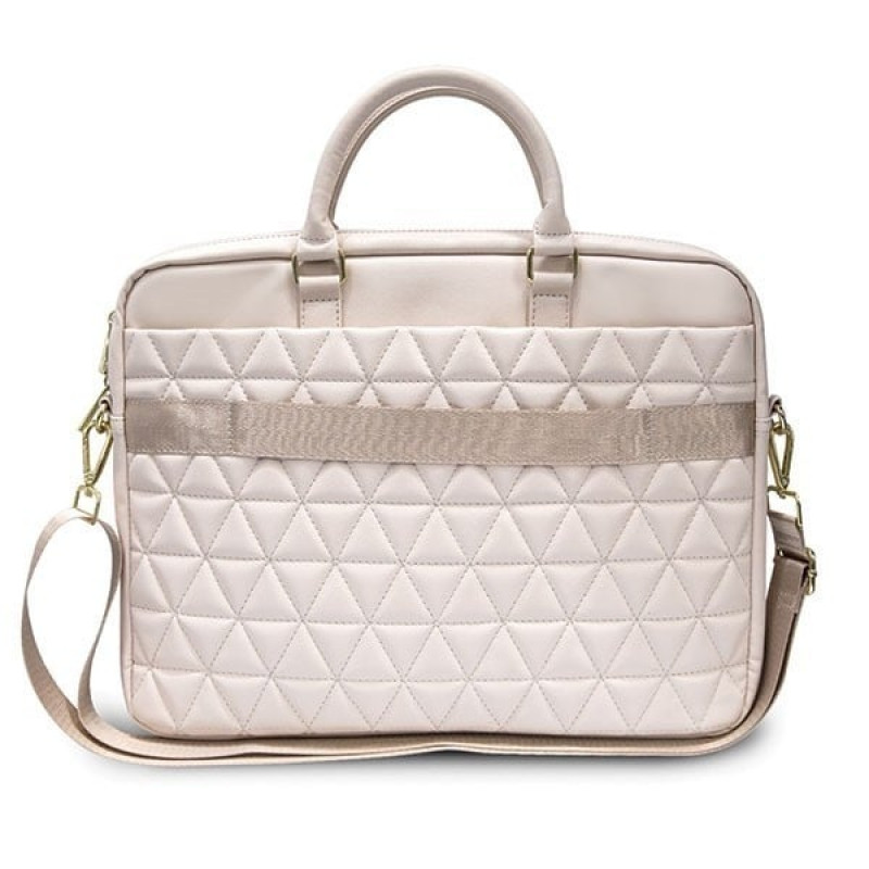 Guess GUCB15QLPK klēpjdatora soma 15", rozā, Quilted