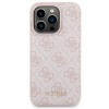 Guess GUBPM5P15X4GEMGP Apple iPhone 15 Pro Max cietais futrālis + 5000 mAh MagSafe jaudas bankas komplekts, 4G Metal Logo, rozā
