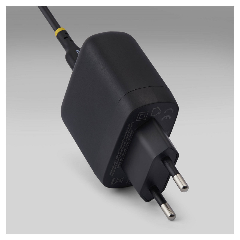 StarTech.com 1065EB-WALL-CHARGER 65 W USB-C GaN portatīvā datora sienas lādētājs, melns