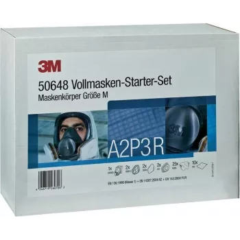 3M pilnas sejas maskas iesācēju komplekts 6000 sērija vidējs ar A2P2 filtriem (DE272919916)