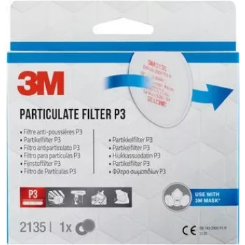 3M daļiņu filtrs FFP3 2135PRO1, 1 pāris (2135PRO1)