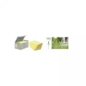 3M Post-it Recycling Notes pašlīmējošās lapiņas, 76 x 76 mm, dzeltenas (6541B)