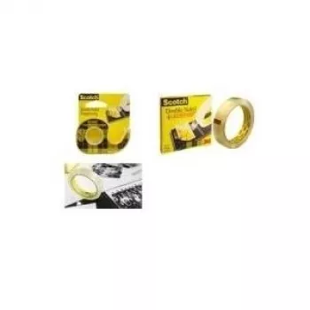 3M Scotch abpusēja līmlente 665 ar rokas dozatoru, 12 mm x 6,3 m, pastāvīga D665H12