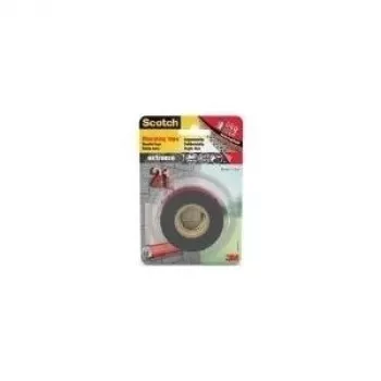 3M Scotch abpusēja montāžas lente, 19 mm x 1,5 m, īpaši stipra, pelēka, notur 6 kg uz 30 cm 40021915