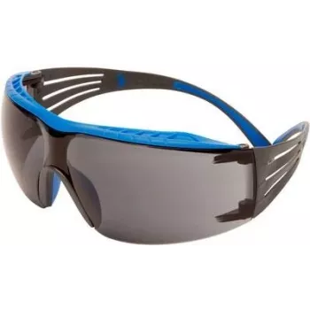 3M SecureFit SF402XSGAF-BLU Aizsargbrilles, pelēkas pretmiglas pret skrāpējumiem lēcas, zils rāmis, XS