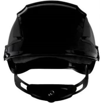3M SecureFit X5512V-CE-4 ventilēta drošības ķivere ar UV indikatoru, melna, EN 397
