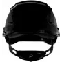 3M SecureFit X5512V-CE-4 ventilēta drošības ķivere ar UV indikatoru, melna, EN 397