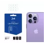 3MK Apple iPhone 14 Pro/14 Pro Max Lens Protection - Rūdīts stikls un alumīnija sakausējums, 9H cietība, melns