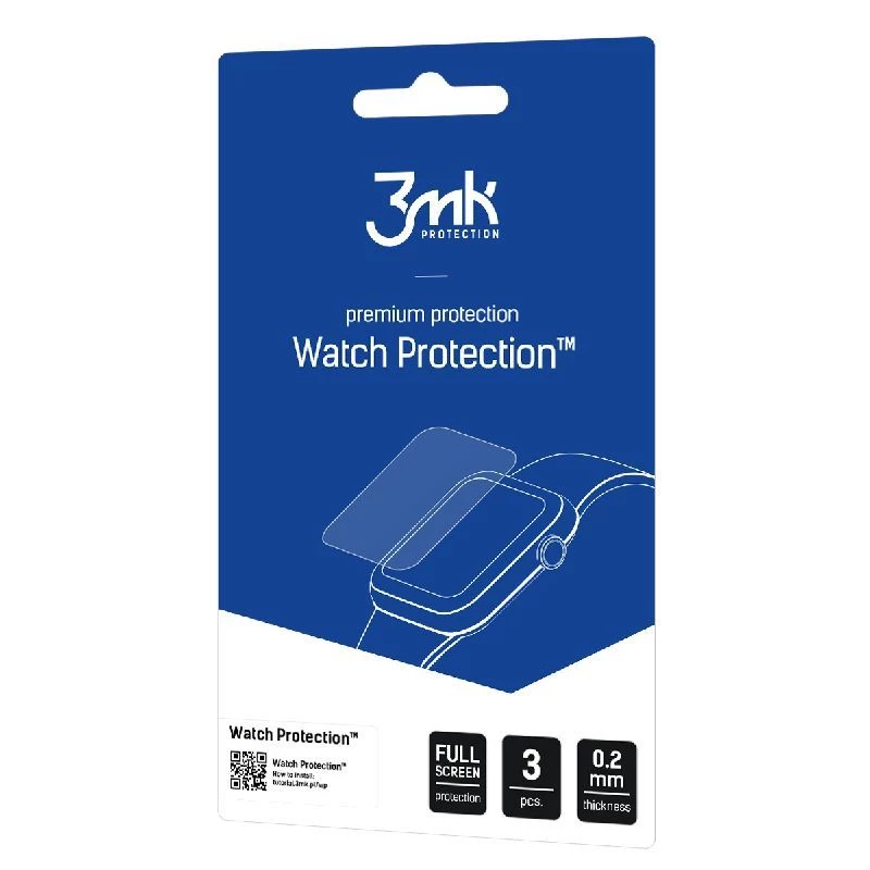 3MK Apple Watch 6/SE 40mm Protection ARC ekrāna aizsargs