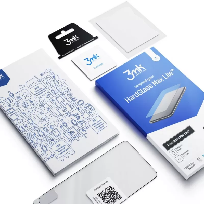 3MK HardGlass Lite Rūdīta Stikla Ekrāna Aizsargs Xiaomi Redmi Note 12 5G / Poco X5 5G - Melns