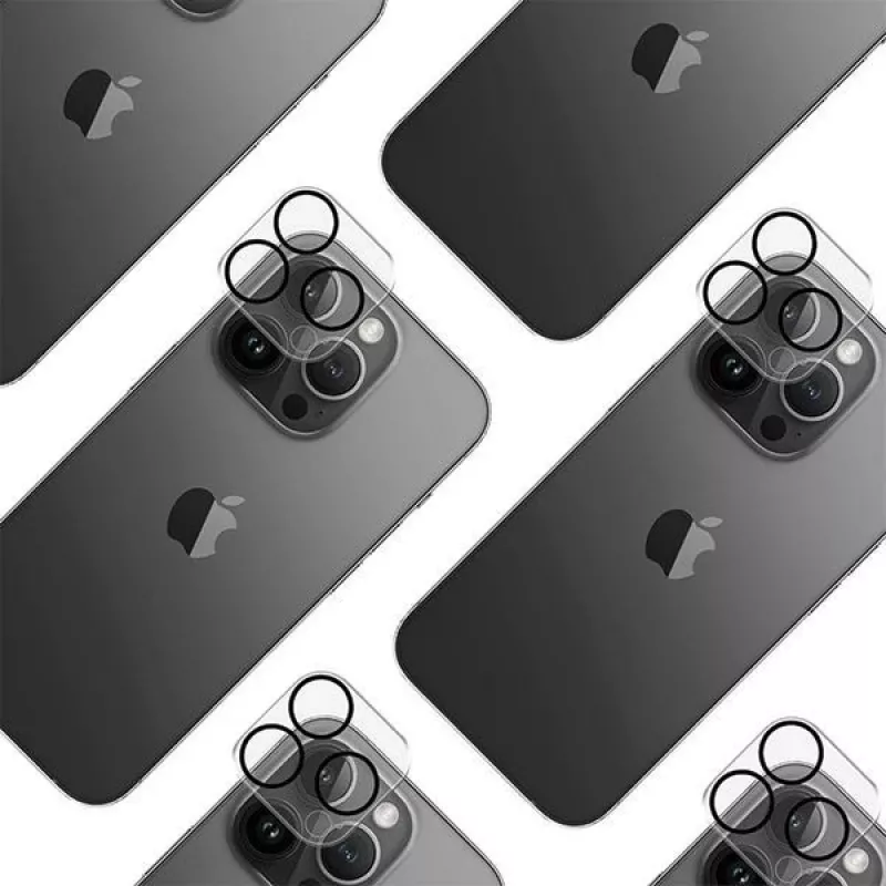 3MK Lens Pro Full Cover rūdīta stikla kameras lēcu aizsargs iPhone 14 Pro / 14 Pro Max ar alumīnija rāmi un montāžas rāmi (1 gab., melns)