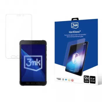 3MK PROTECTION Samsung Galaxy Tab Active 3 HardGlass ekrāna aizsargs - 9H rūdīts stikls, 0,3 mm, kristāldzidrs