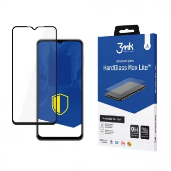 3MK Samsung Galaxy M23 5G Black - HardGlass Max Lite rūdīta stikla ekrāna aizsargs