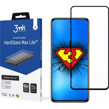 3MK Xiaomi POCO X3 GT Black - HardGlass Max Lite rūdīta stikla ekrāna aizsargs