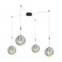 40W LED piekaramā lampa 2000lm dabīgi balta 4000K melna alumīnija 400mm