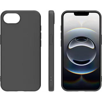 4smarts TPU apvalks iPhone 17e / 16e, melns (541815)