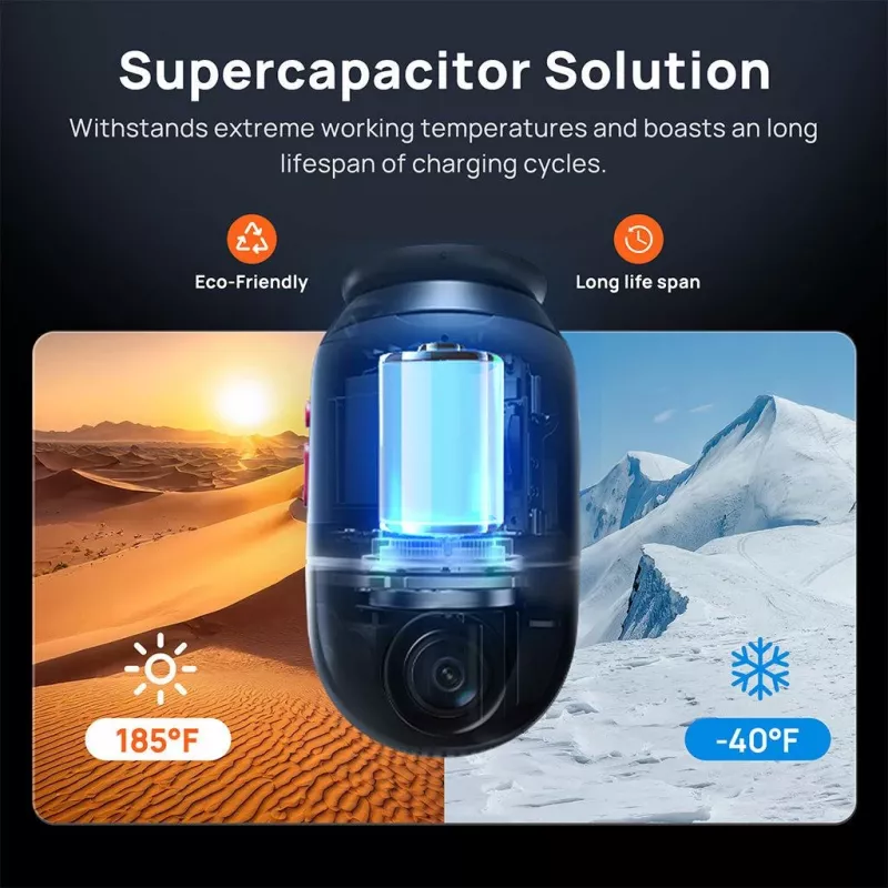 70mai Dash Cam 4K Omni X800 Black