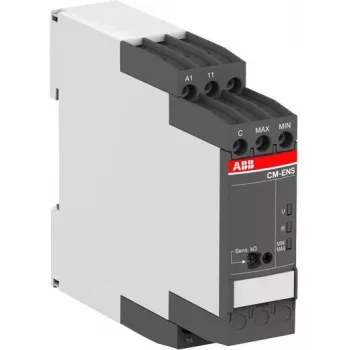 ABB CM-ENS.13S līmeņa kontroles relejs, 24-240 V AC/DC, 1 pārslēgšanas kontakts, DIN sliedes 1SVR730850R2100