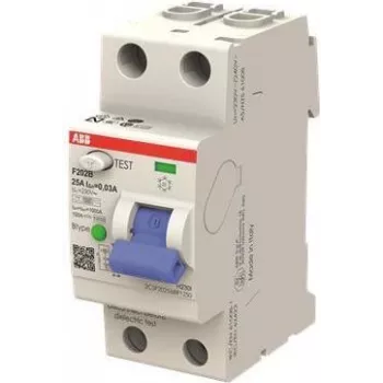ABB F202B-1603 B tipa noplūdes strāvas automātslēdzis, 2 polu, 16 A, 30 mA, 230/400 V AC 2CSF202568R1160