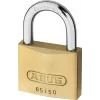 ABUS 65/50 KD piekaramā atslēga - masīva misiņa korpuss, rūdīta tērauda sprādze, atšķirīgas atslēgas