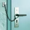 ABUS ABTS21540 durvju ķēde ar drošības gredzenu, niķelēts tērauds, 215 mm