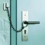 ABUS ABTS21540 durvju ķēde ar drošības gredzenu, niķelēts tērauds, 215 mm
