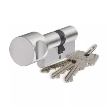 ABUS dubultcilindrs 45x55mm matēts niķelis garš 3 atslēgas