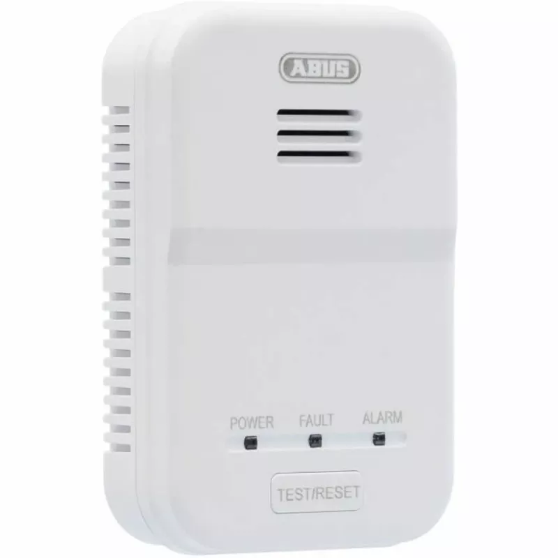ABUS GWM100ME Gāzes trauksmes signalizators – dabasgāzes (metāna) detektors, sienas stiprinājums, 230V