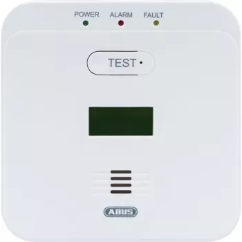 ABUS Security-Center COWM510 oglekļa monoksīda detektors ar LCD displeju – balts (EN 50291-1)