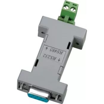 ABUS TV8469 RS232 uz RS485 saskarnes pārveidotājs, DB9, ar kopnes barošanu, 115,2 kbps, 1200 m, melns