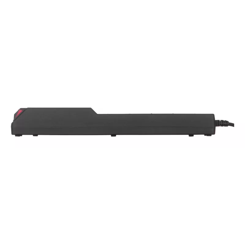 ACAR 504WF EMI/RFI pārsprieguma aizsargs pagarinātājs, 5 Schuko kontaktligzdas, 3 m vads, melns